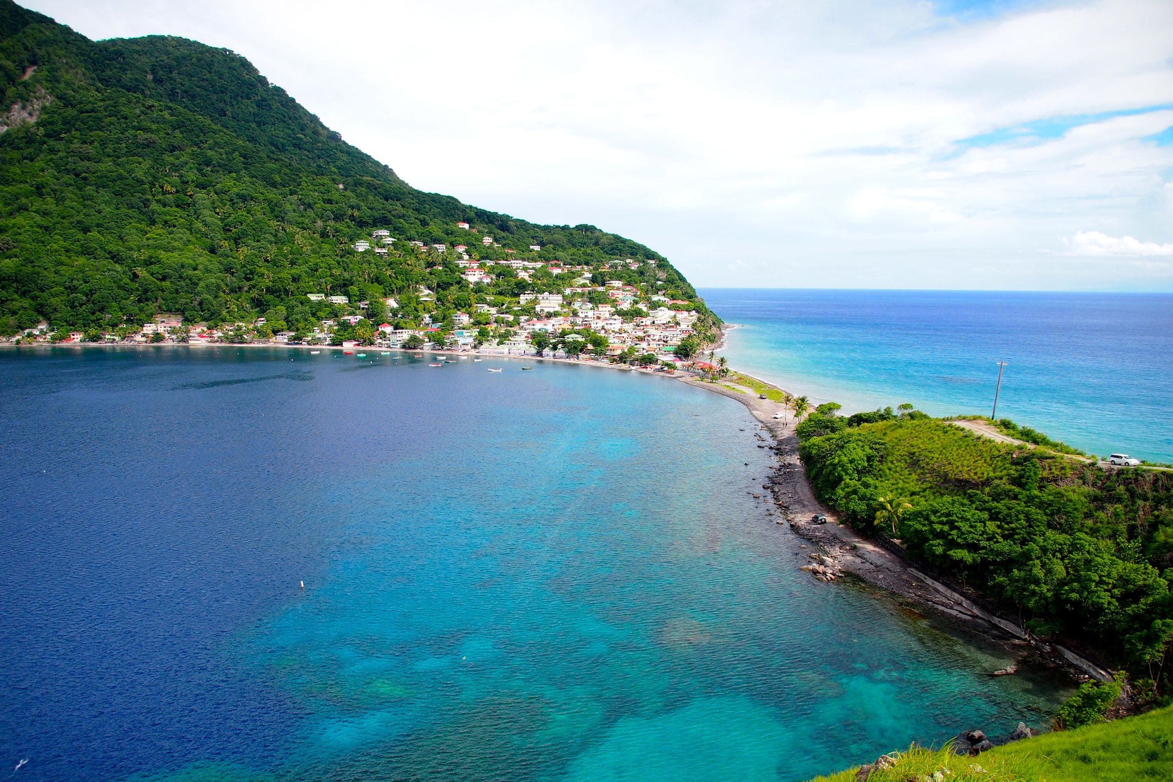 Sweeping Views Atop Scotts Head, Dominica | Dominica