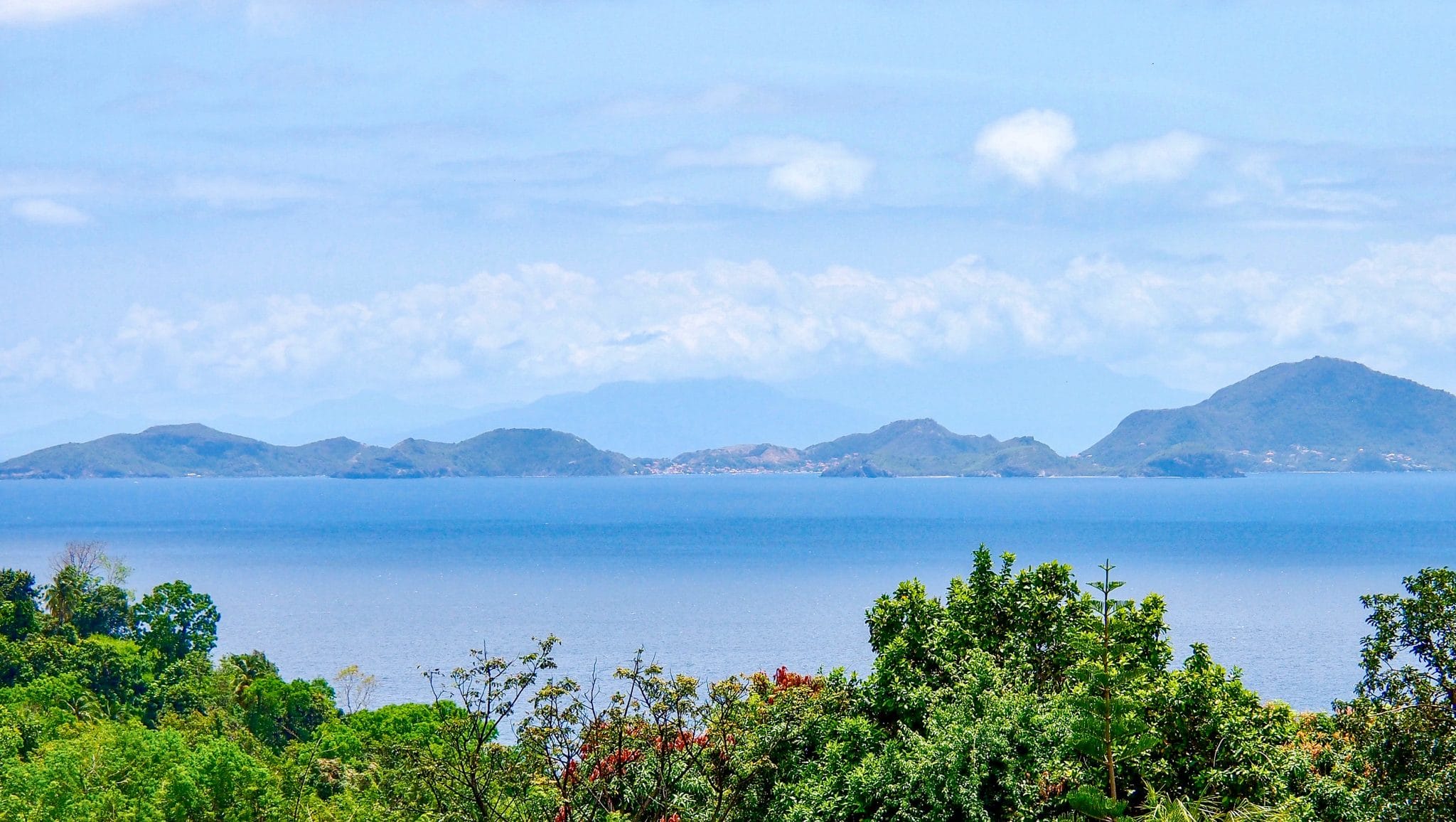 Sweet Sight of Les Saintes from Trois-Rivières, Guadeloupe